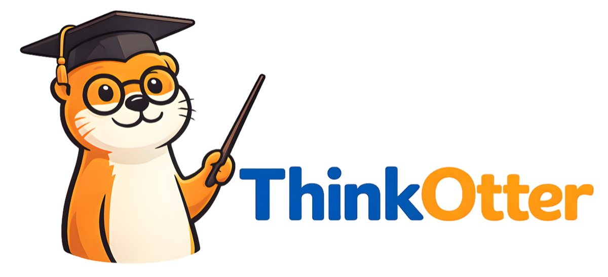 ThinkOtter friendly otter tutor logo